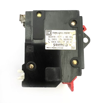 Square D QOI-100M Brown 100A 100 Amp 2 Double Pole Isolator Main Switch Disconnector